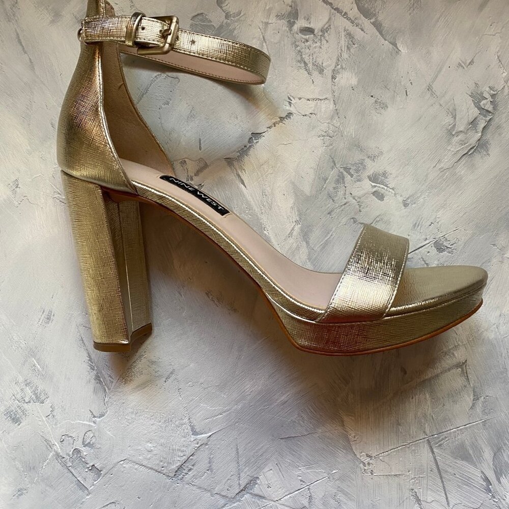 Nine West Ankle Strap Platform Heels - Picture 4 of 7